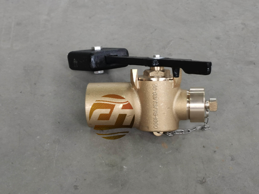 SELF-CLOSING VALVE FOR TANK SOUNDING. WITH VENT VALVE. MODEL-FH-40A  MATERIAL - BRONZE