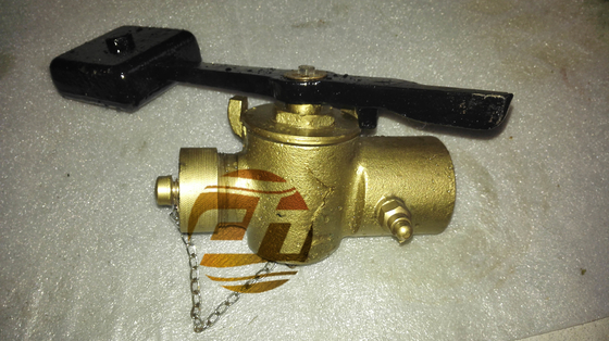 SELF-CLOSING VALVE FOR TANK SOUNDING. WITH VENT VALVE. MODEL-FH-40A  MATERIAL - BRONZE