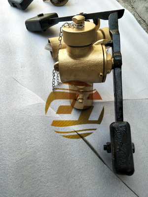 SELF-CLOSING VALVE FOR TANK SOUNDING. WITH VENT VALVE. MODEL-FH-40A  MATERIAL - BRONZE