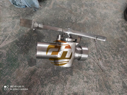 stainless steel SELF-CLOSING VALVE FOR TANK SOUNDING. WITH VENT VALVE. MODEL-FH-40A  MATERIAL - BRONZE